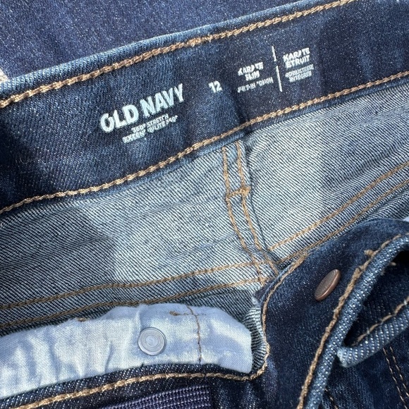 Old  Navy Karate Slim Boys Darkwash Jeans Size 12 - Picture 4 of 4